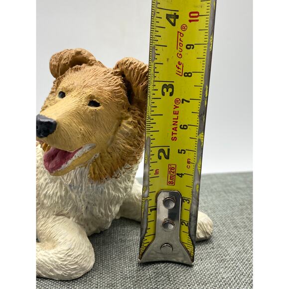 Sable Collie signed O Gulledge 1987 Figurine 3H x6 W Old Carolina Decoy C0 - Picture 5 of 7